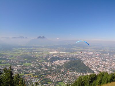 Salzburg as seen from the Gaisberg in September