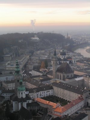 old part of Salzburg from the Hohenfeste