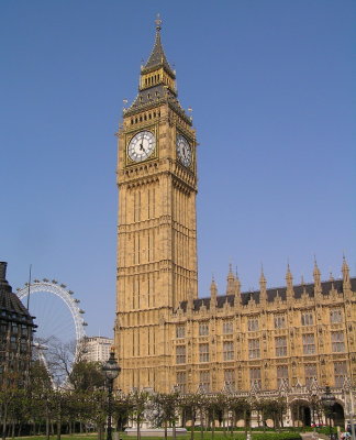 Big Ben with London Eye