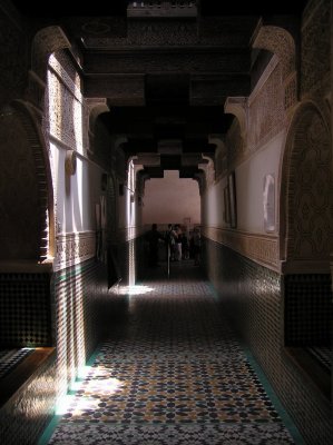 entrance to the Ali ben Youssef Medersa
