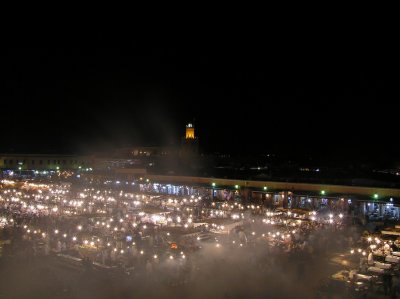 food stalls on Djemaa el-Fna
