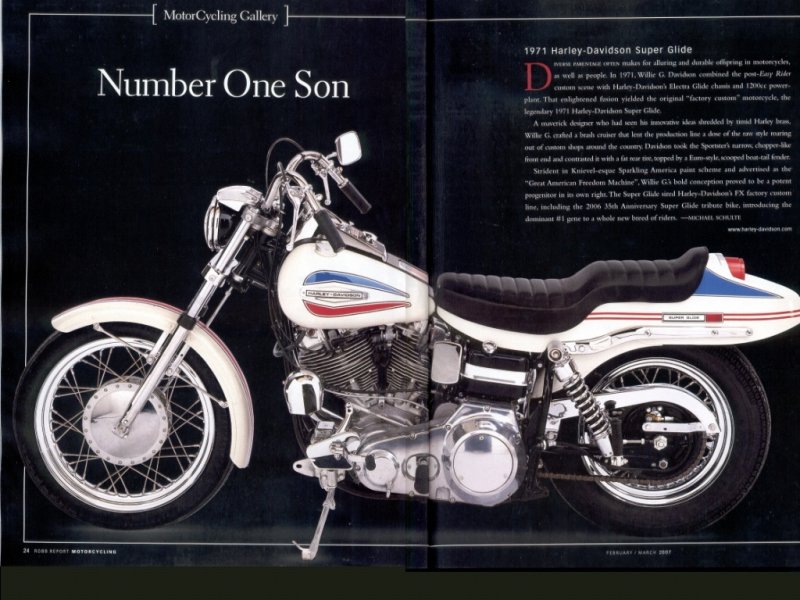 71 Harley Super Glide Evil Knievel
