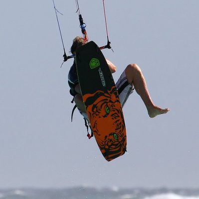 my brother Michel kiteboarding at Boca Grandi