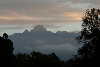 Mountain Lodge view  Mount Kenya