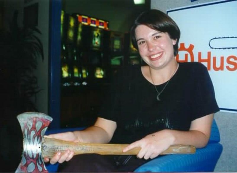 Kelly and her tools