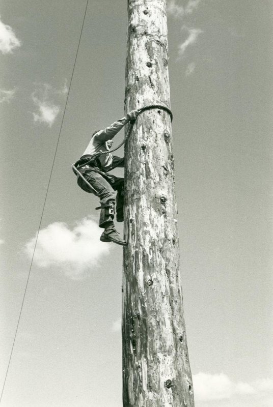 Pole climb