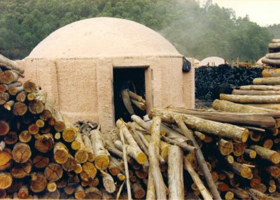 Filling one of the ovens
