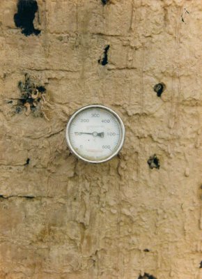 Oven temperature used for making charcoal.