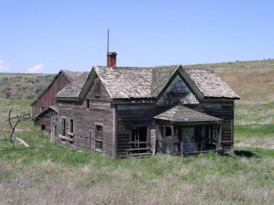 A collection of abandoned farms