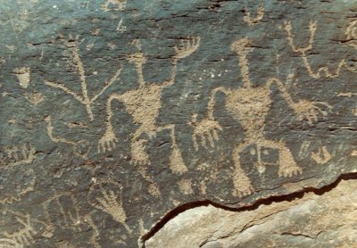Petroglyphs on Newspaper Rock
