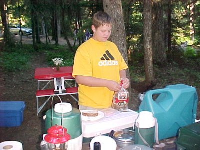 Camping with  Skyler