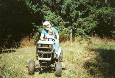 Summer ride on the tractor 1989