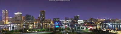 Baltimore Inner Harbor by night