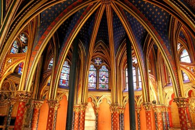 Sainte Chapell Arched Dome, Paris