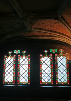 Basilica of the Holy Blood staircase windows