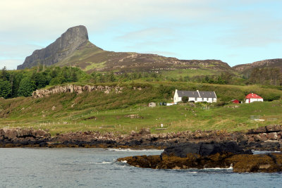 Scurr of Eigg and cottages