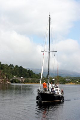 Yacht Sewyt on Loch Oich, Caledonian Canal
