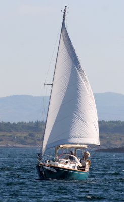 Wooden Yacht off Port Appin