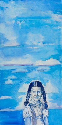 Cloudy Day 2006, oil on canvas, 36x18