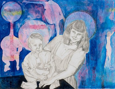 Untitled 2006, mixed media on paper, 18x24