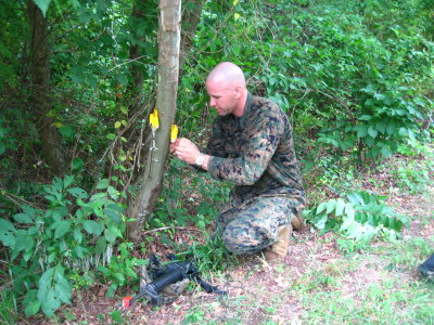 Setting up booby traps for an ambush
