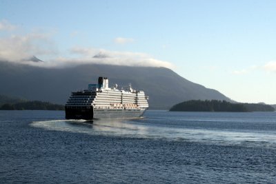 Leaving Sitka - Cruise Ship