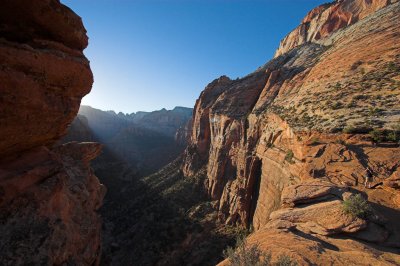 Lower Zion Valley in the afternoon