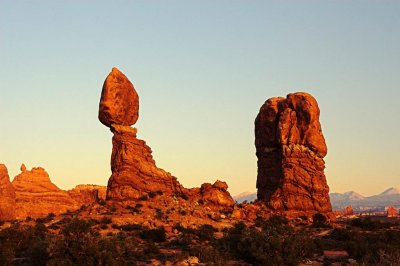 Balanced Rock; Sunset