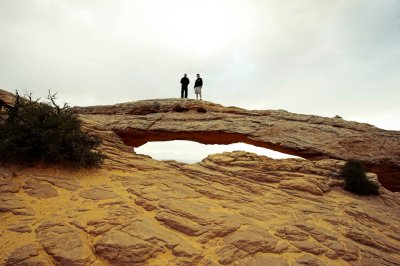 Mesa Arch after sunrise.
