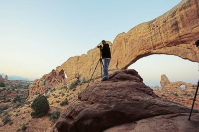 Turret Arch; after sunrise.