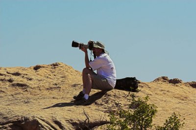 Shooting Delicate Arch from the viewpoint