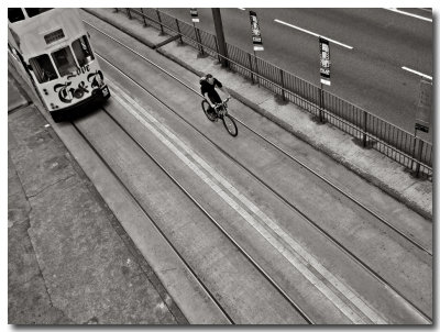 tram lane...