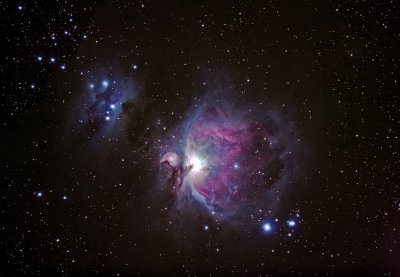 The Orion Nebula and Running Man Nebula