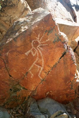 Kokopelli Figure on Rock