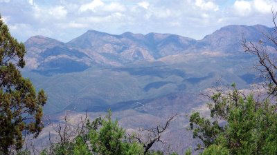 Overlooking the Mazatzal Wilderness Area from Mt. Ord Road