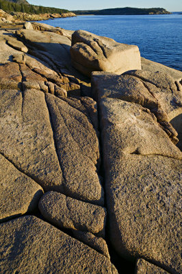 Rock Detail and Sand Beach