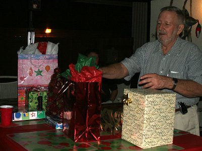 Barry grabs a gift