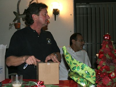 Kurt opens his second gift....