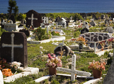 Cemetery, Hanga Roa.