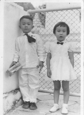 01 - with Bun outside temple -  circa 1957-8.jpg