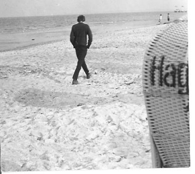 22 - walking along the beach at  Scharbeutz nr. Lbeck  -  1972.jpg