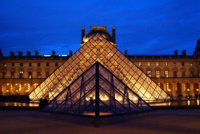 Louvre Pyramid - Night Shot