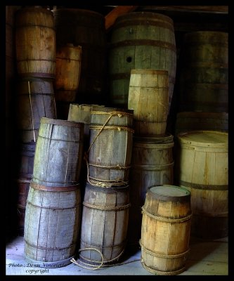 Old Barrels in a General Store circa1915