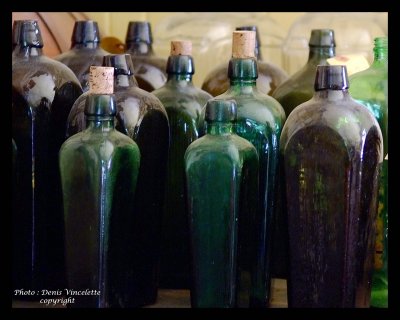 Homemade alcohol bottles