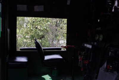 UP 844 fireman's window