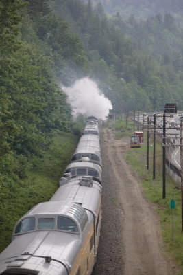 UP844 at Corbett exit. Too bad those domes were not filled with fans.