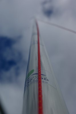 Looking up the mast