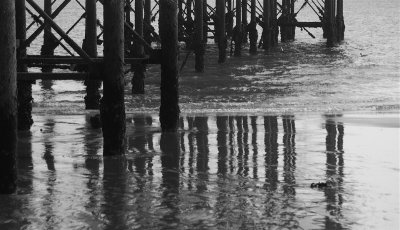 The Pier in Black and White