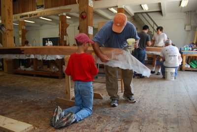 Father & Son Building a Kayak