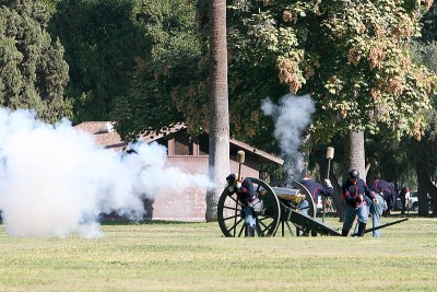 Pre-Battle Cannon Demonstration